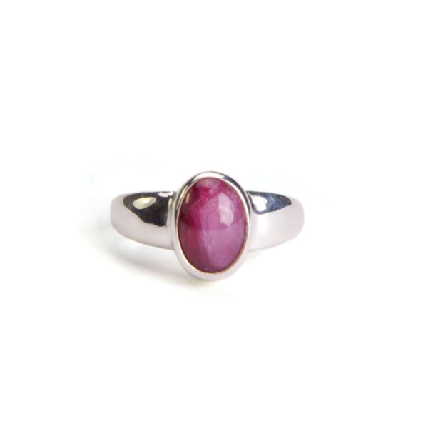 Rubin Ring, Sterlingsilber 925, Größe 59 Verkauf