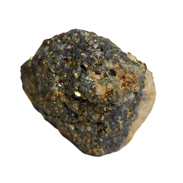 Pyrit in Quarz Rohstein (5 cm) Online-Verkauf – Bild 3