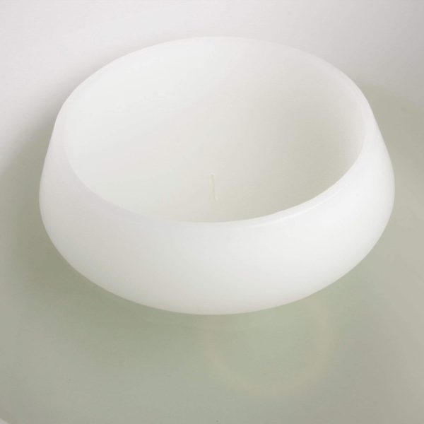 Schwimmkerze - Paraffin - weiß (Höhe: 20cm, Ø = 26cm) Angebot – Bild 2