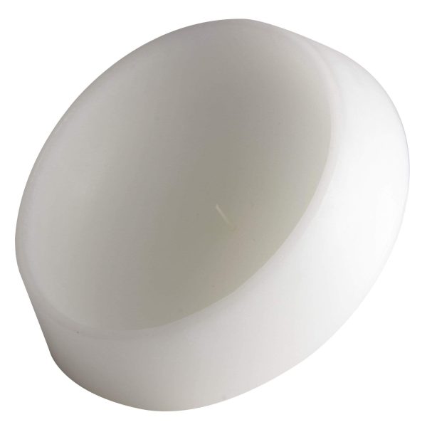 Schwimmkerze - Paraffin - weiß (Höhe: 20cm, Ø = 26cm) Angebot