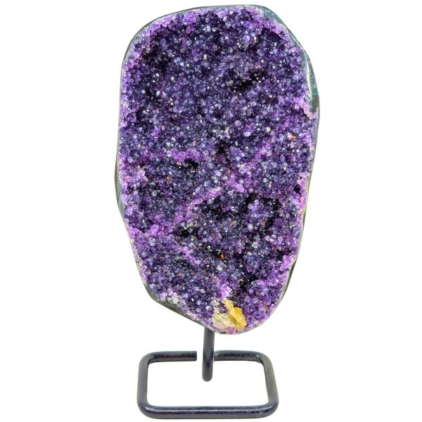 Amethyst Geode auf Metallständer (13 x 27 cm), 2,15 kg Angebot