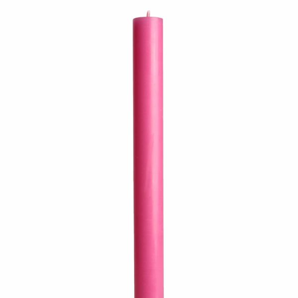 Stabkerze Paraffin, Brenndauer 10 Std, Pink, Höhe 24cm, Ø 2,2cm Online-Verkauf