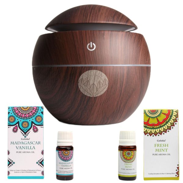 Luftbefeuchter Spar-Set: 2 Düfte + Aroma Diffuser Schn?ppchen