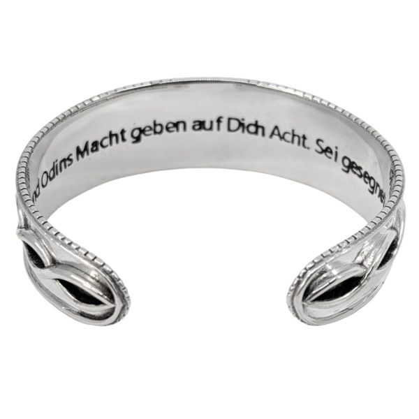Runenarmreif Schutz von Freya Onassis, 925 Silber (6-7 cm) Angebot – Bild 2