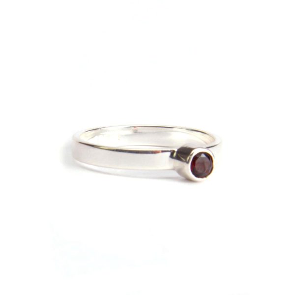 Granat Ring, Sterlingsilber 925, Größe 57 Jetzt online – Bild 2