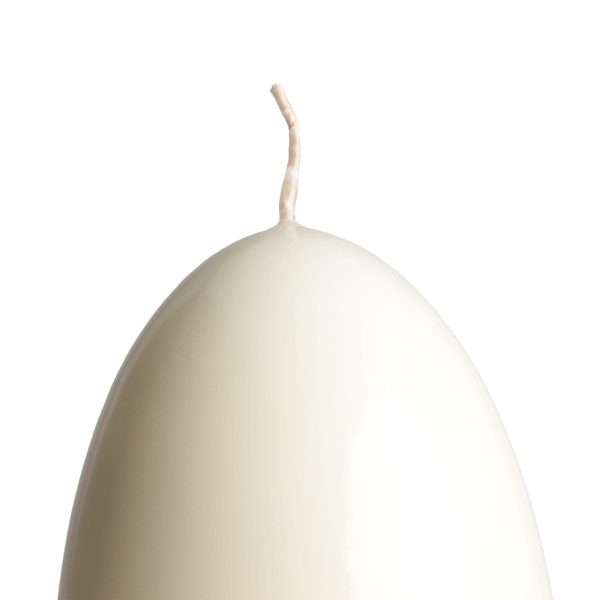 Eikerze Weiß, Paraffinwachs (Höhe: 12cm, Ø = 8cm) Im Angebot – Bild 2